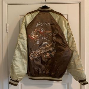 Vintage Japanese Sukajan Embroidered Bomber Jacket